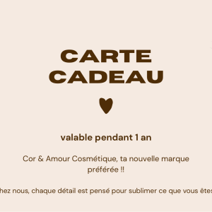 carte cadeau