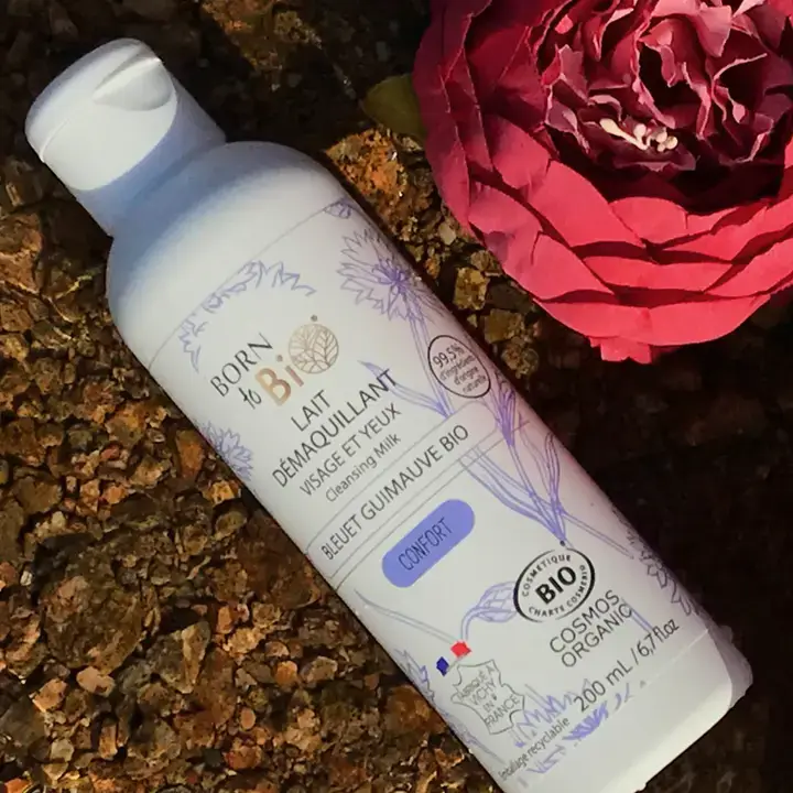 lait démaquillant bleuet guimauve bio cosmos organic
