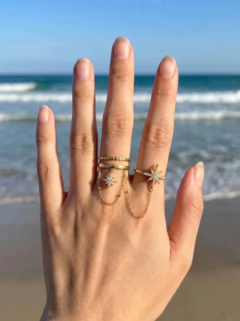 bague double mille Étoiles