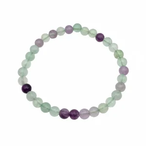 bracelet en perles fluorite