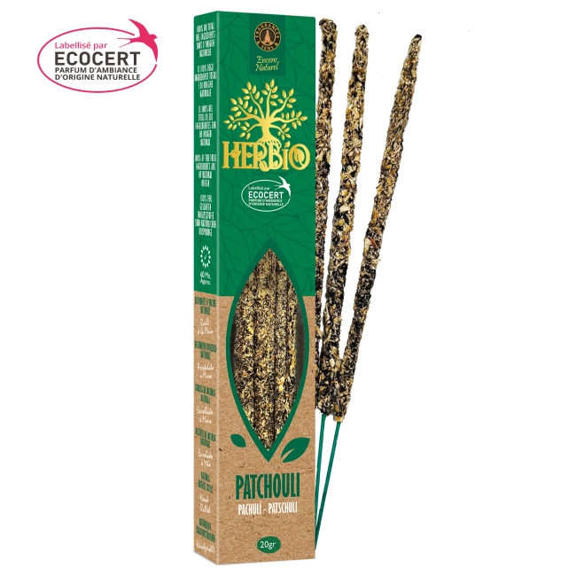 encens smudge ecocert herbio patchouli 20g